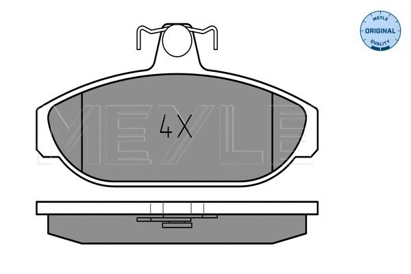 Brake Pad Set, disc brake (025 212 6617)