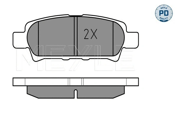 Brake Pad Set, disc brake (025 240 1416/PD)