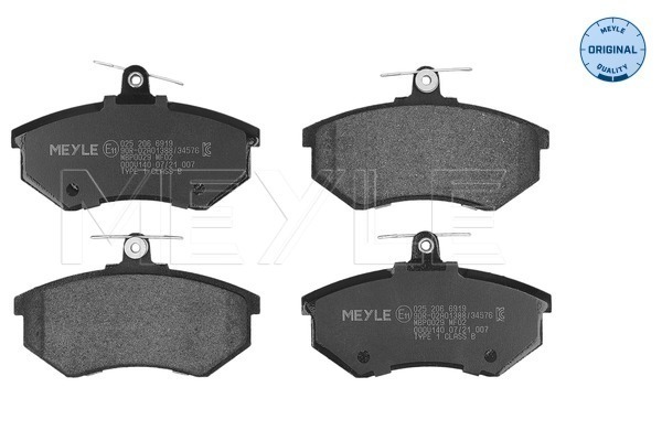 Brake Pad Set, disc brake (025 206 6919)