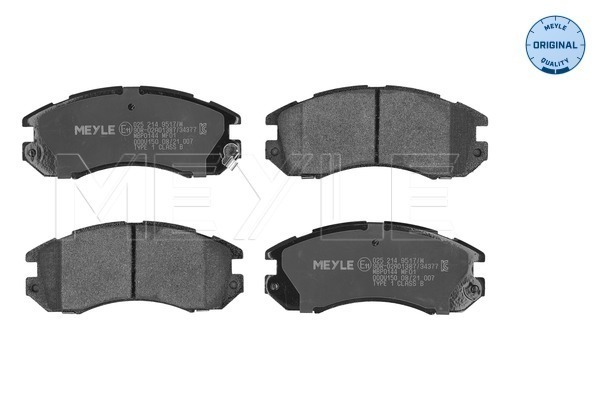 Brake Pad Set, disc brake (025 214 9517/W)