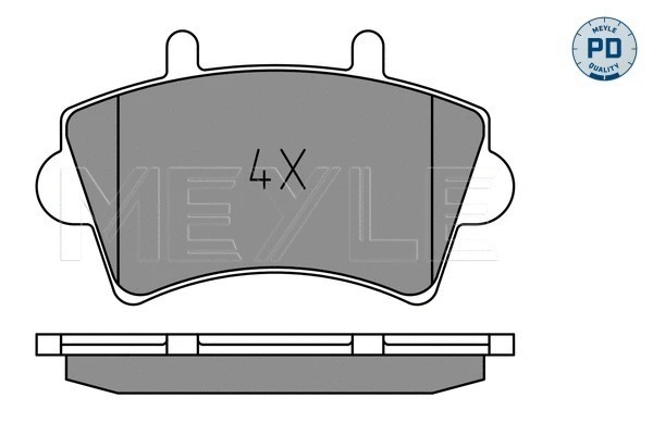 Brake Pad Set, disc brake (025 236 1318/PD)