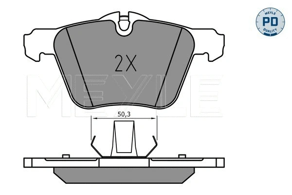 Brake Pad Set, disc brake (025 240 7920/PD)