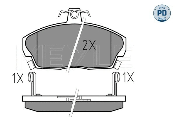 Brake Pad Set, disc brake (025 215 1518/PD)