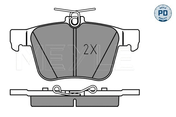 Brake Pad Set, disc brake (025 250 0916/PD)