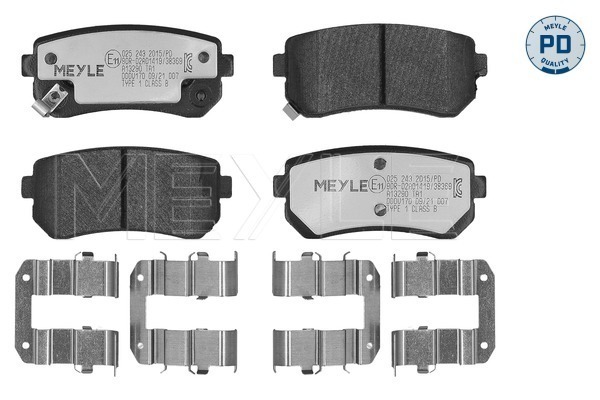 Brake Pad Set, disc brake (025 243 2015/PD)