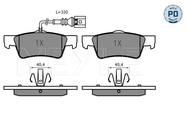 Brake Pad Set, disc brake (025 243 6719/PD)