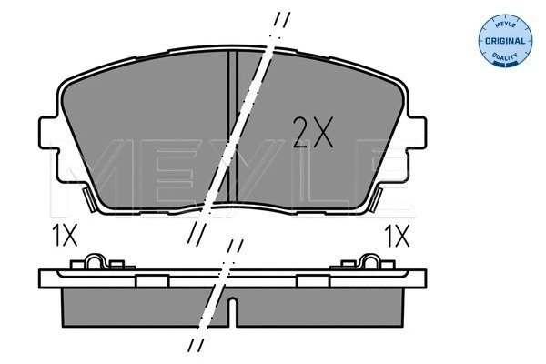 Brake Pad Set, disc brake (025 253 6516)