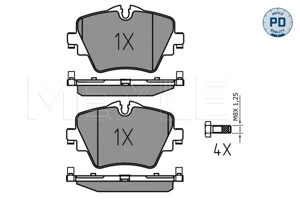 Brake Pad Set, disc brake (025 256 1718/PD)