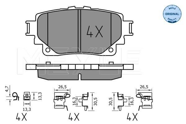 Brake Pad Set, disc brake (025 205 8215)