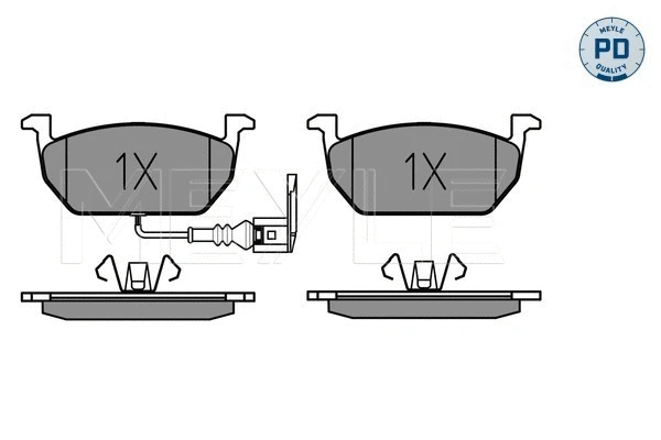 Brake Pad Set, disc brake (025 220 3517/PD)