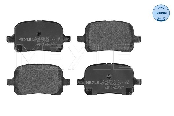 Brake Pad Set, disc brake (025 235 1317)