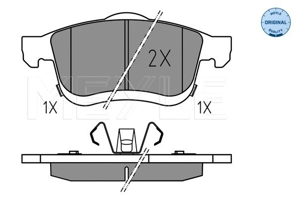 Brake Pad Set, disc brake (025 259 0621)