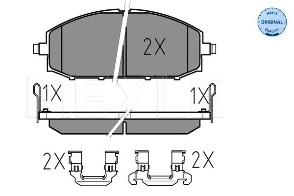 Brake Pad Set, disc brake (025 236 1118/W)