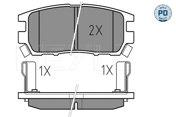 Brake Pad Set, disc brake (025 218 4014/PD)