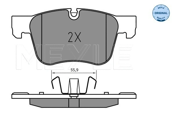 Brake Pad Set, disc brake (025 258 3317)