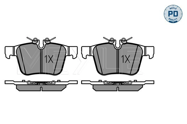Brake Pad Set, disc brake (025 221 4116/PD)