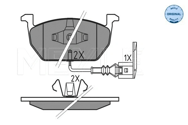 Brake Pad Set, disc brake (025 220 3517)