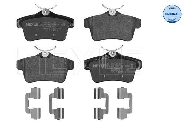 Brake Pad Set, disc brake (025 249 2217)