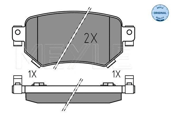 Brake Pad Set, disc brake (025 223 4915)