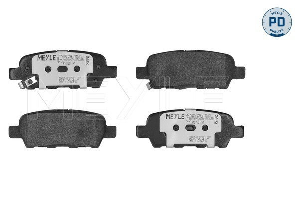 Brake Pad Set, disc brake (025 238 7114/PD)