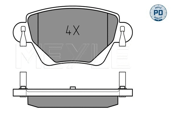 Brake Pad Set, disc brake (025 235 5717/PD)
