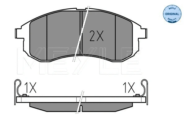 Brake Pad Set, disc brake (025 238 7914/W)