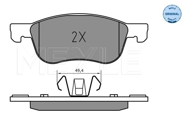 Brake Pad Set, disc brake (025 227 4816)