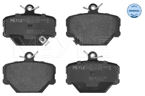 Brake Pad Set, disc brake (025 219 9915)