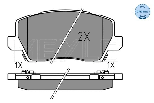 Brake Pad Set, disc brake (025 229 0417)