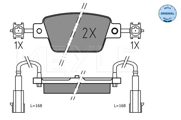 Brake Pad Set, disc brake (025 237 1418)