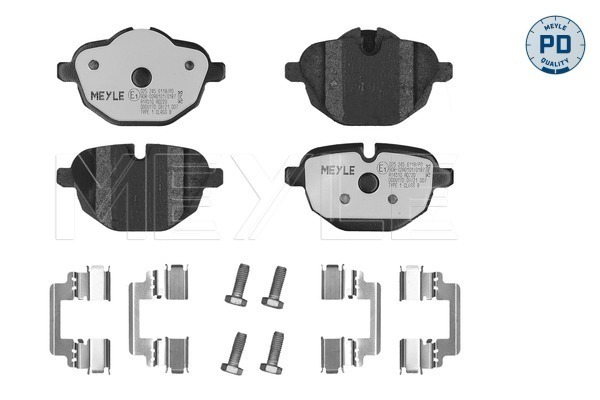 Brake Pad Set, disc brake (025 245 6118/PD)
