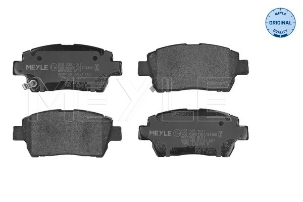 Brake Pad Set, disc brake (025 235 1017)
