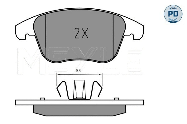Brake Pad Set, disc brake (025 222 6920/PD)