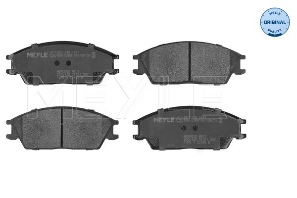 Brake Pad Set, disc brake (025 210 1214)
