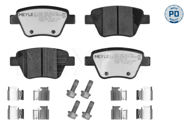 Brake Pad Set, disc brake (025 245 6317/PD)