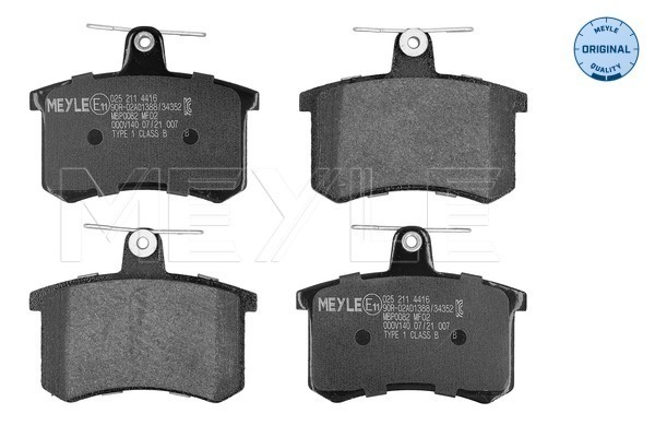 Brake Pad Set, disc brake (025 211 4416)