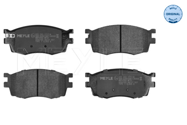 Brake Pad Set, disc brake (025 243 1717/W)