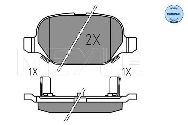 Brake Pad Set, disc brake (025 254 1014)