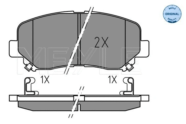 Brake Pad Set, disc brake (025 255 6416)