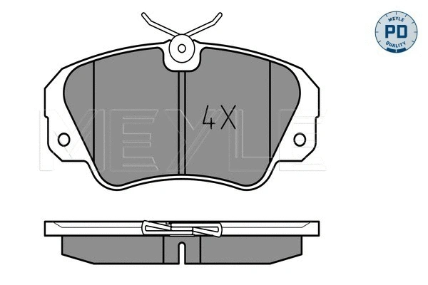 Brake Pad Set, disc brake (025 213 6819/PD)