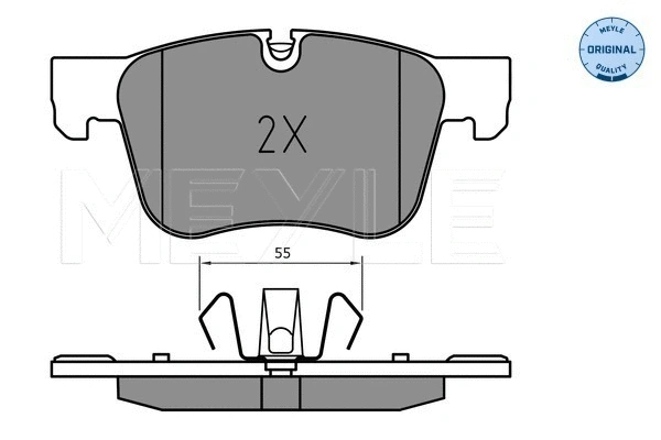 Brake Pad Set, disc brake (025 258 3417)