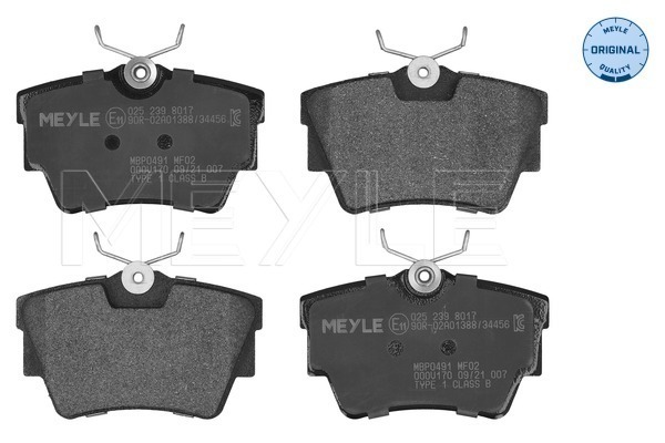 Brake Pad Set, disc brake (025 239 8017)