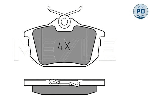 Brake Pad Set, disc brake (025 218 6115/PD)