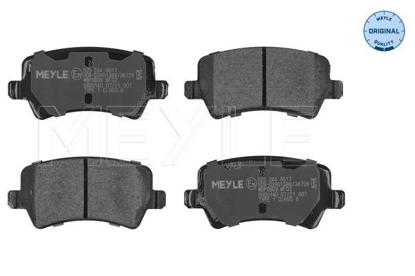 Brake Pad Set, disc brake (025 244 9617)