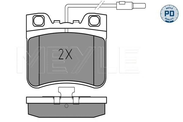 Brake Pad Set, disc brake (025 212 6717/PD)