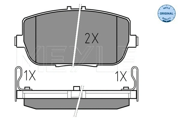 Brake Pad Set, disc brake (025 242 9813/W)