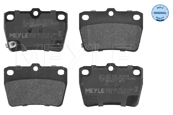 Brake Pad Set, disc brake (025 236 5614/W)