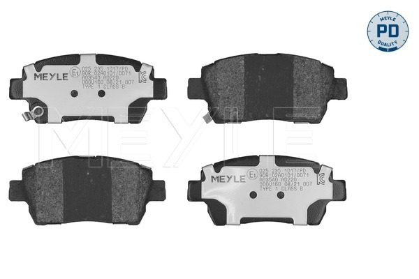 Brake Pad Set, disc brake (025 235 1017/PD)