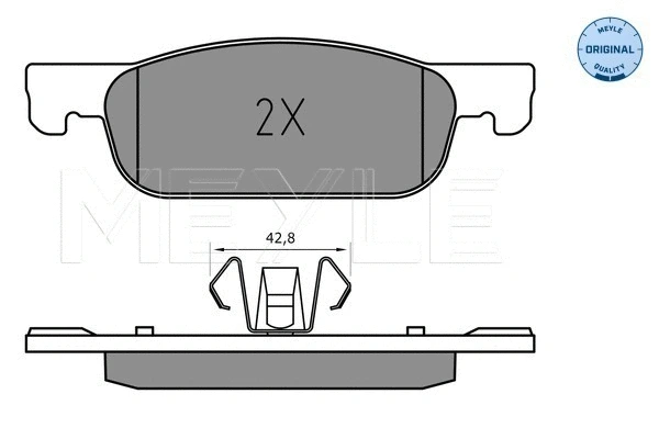 Brake Pad Set, disc brake (025 225 2517)