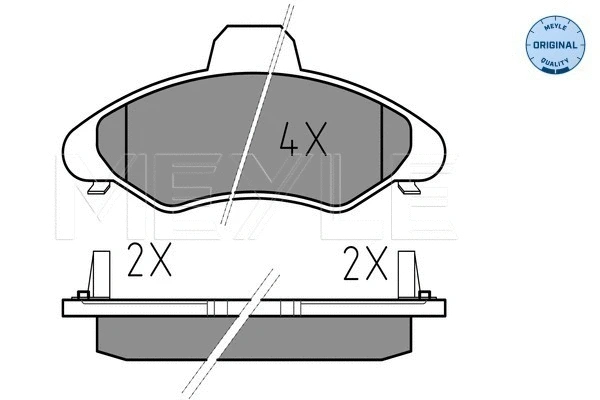 Brake Pad Set, disc brake (025 233 0018/W)